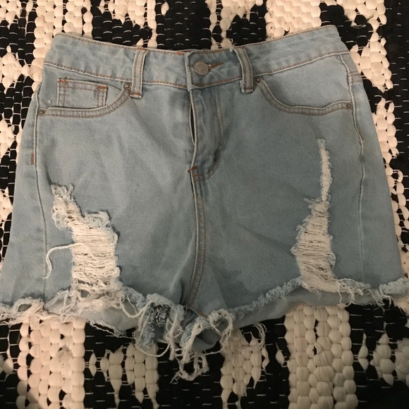 high waisted shorts shein